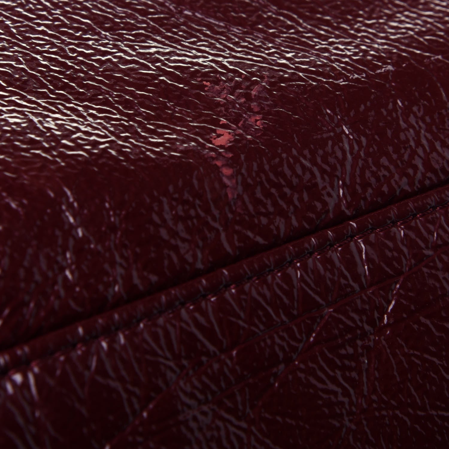 Chanel Vinyl Medium Rock and Chain Bowler Bordeaux 12 of 12