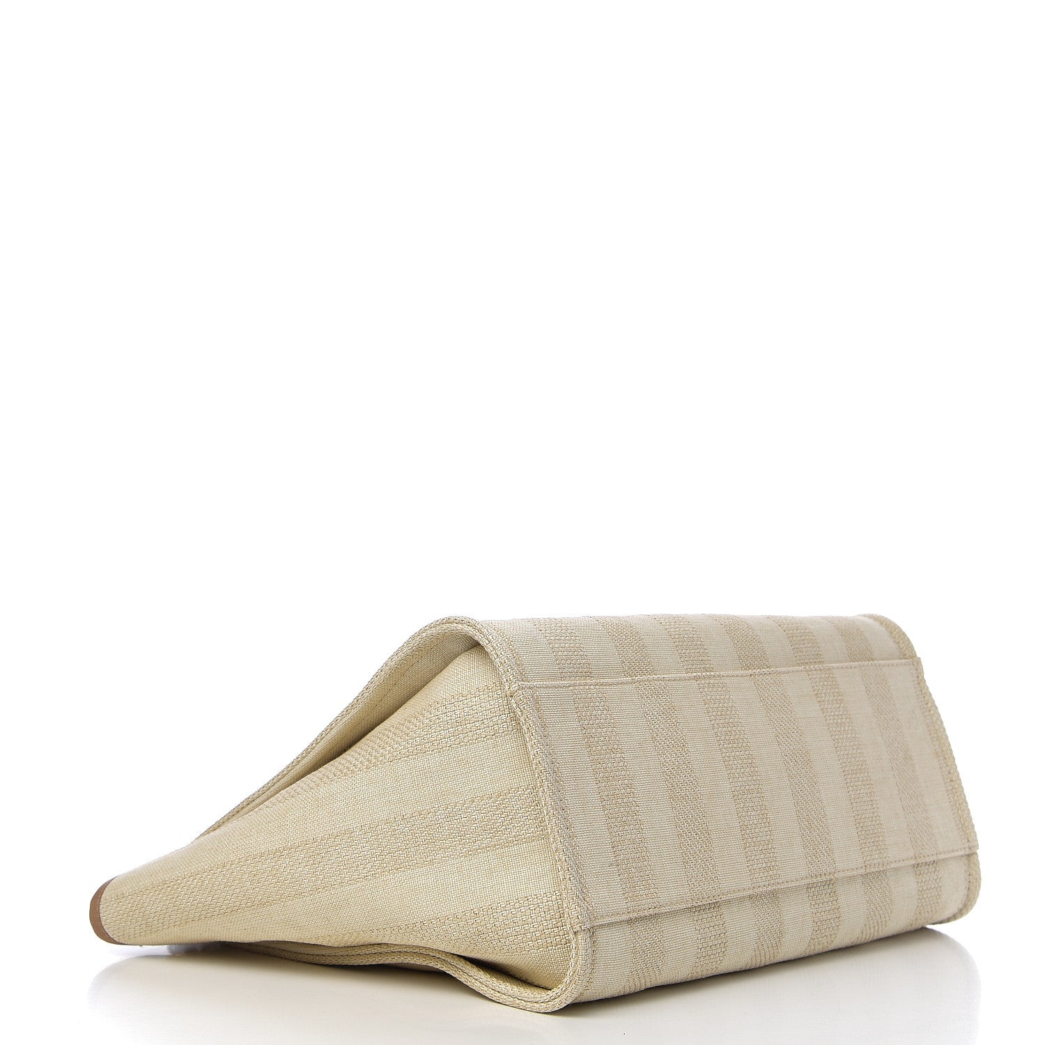 Chanel Mixed Fibers Striped Medium Deauville Tote Beige 3 of 10