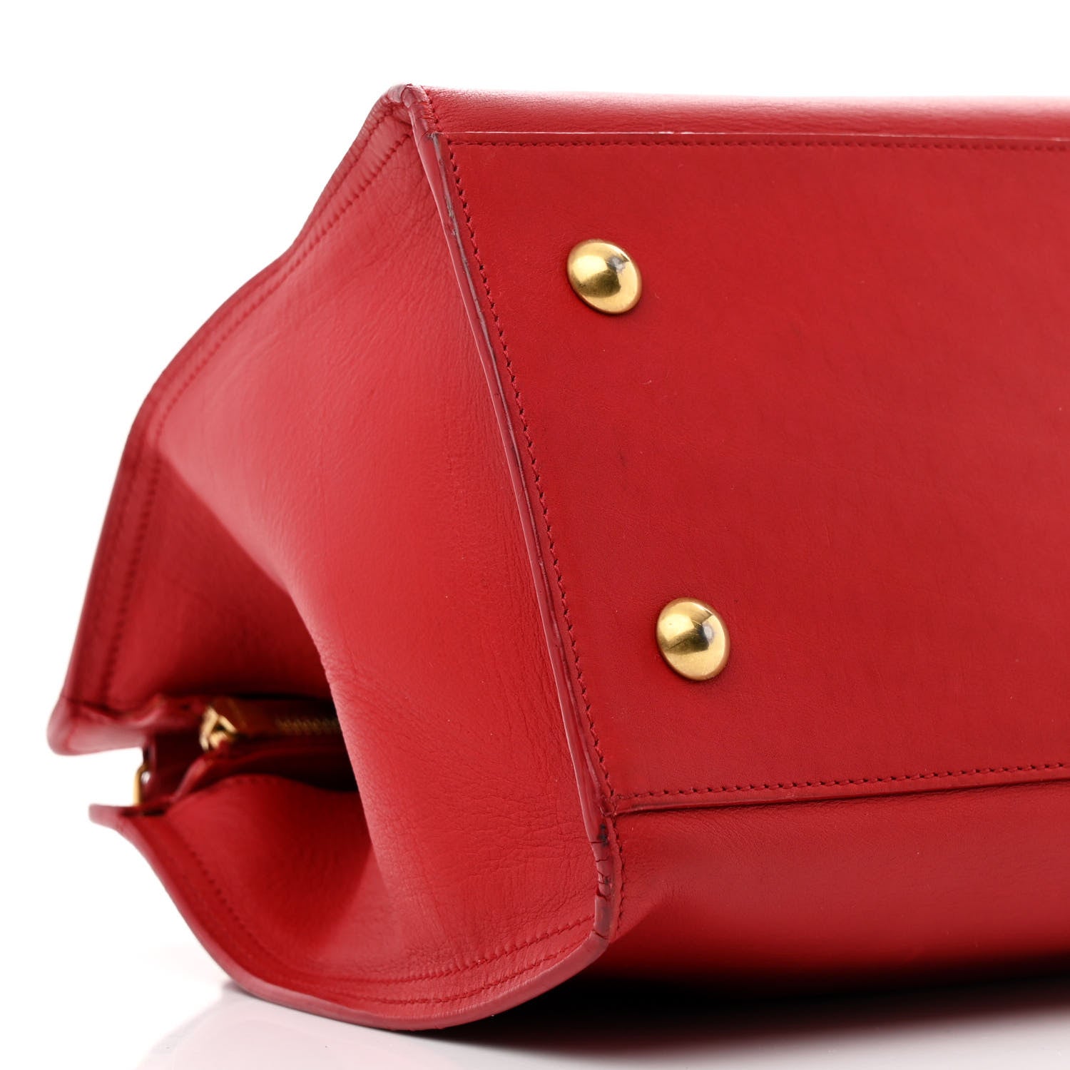 Saint Laurent Calfskin Small Classic Y Cabas Red 9 of 15
