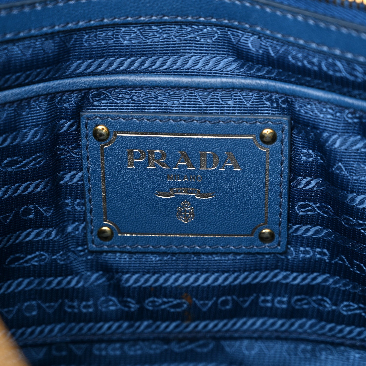 Prada Tessuto Nylon Gaufre Tote Cobalto 7 of 14