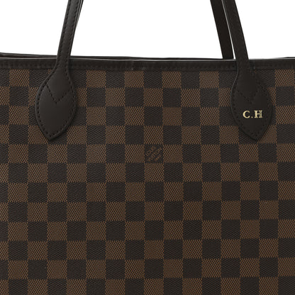Louis Vuitton Damier Ebene Neo Neverfull MM Rose Ballerine 9 of 12