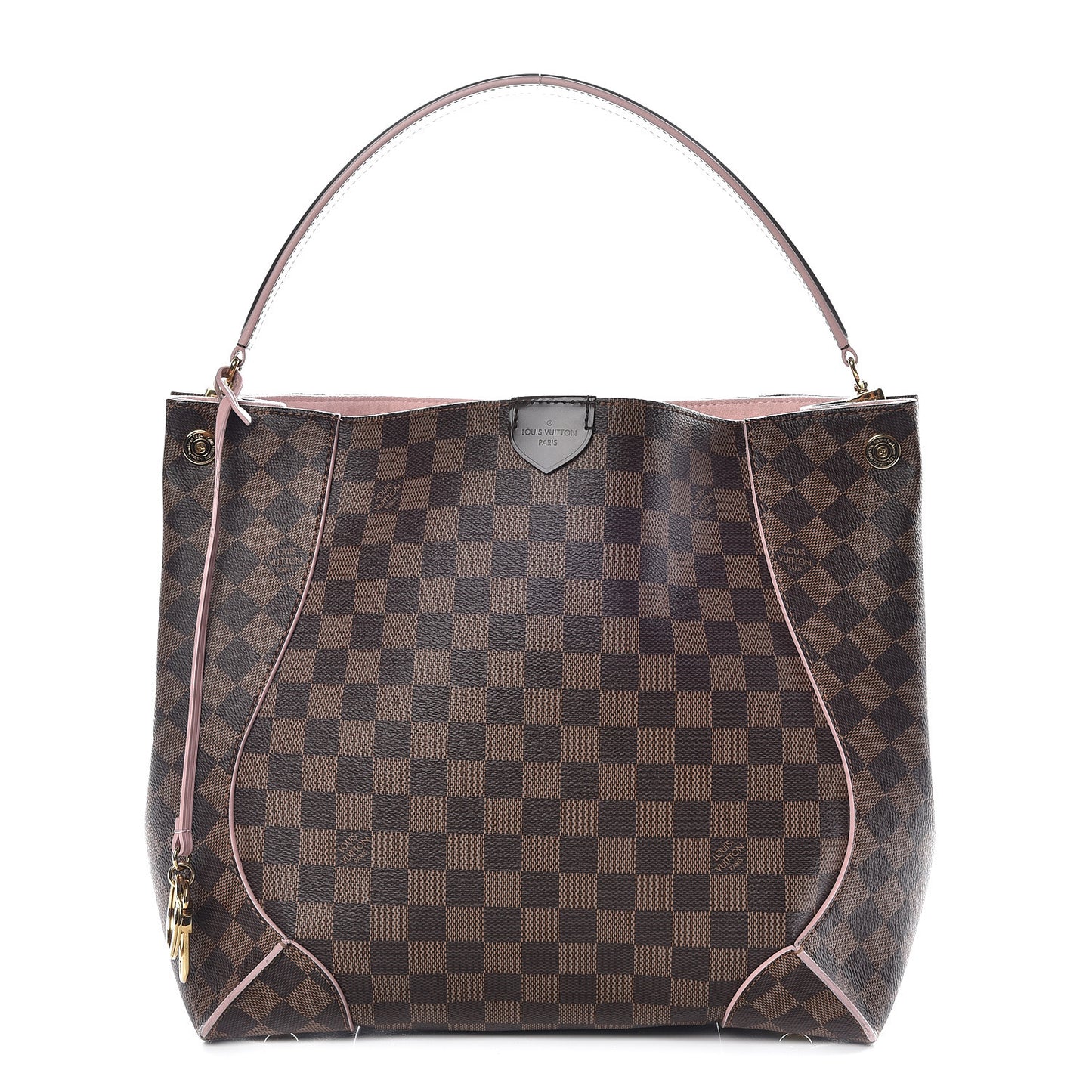 Damier Ebene Caissa Hobo Rose Ballerine