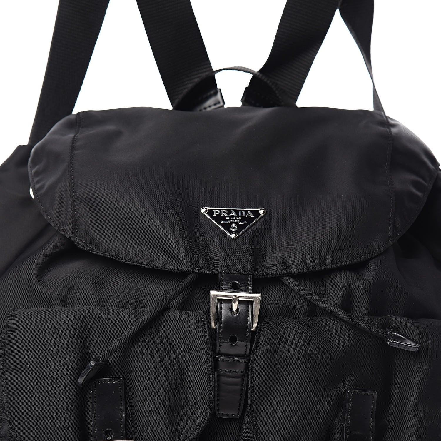Prada Nylon Vela Medium Backpack Black 10 of 10
