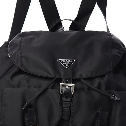 Prada Nylon Vela Medium Backpack Black 10 of 10
