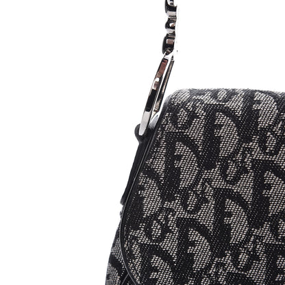 Christian Dior Monogram Saddle Bag Black 19 of 20