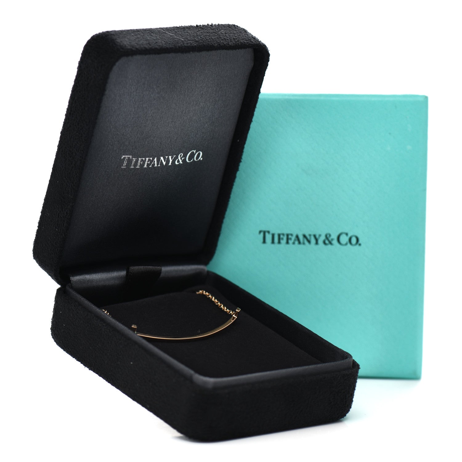 Tiffany 18K Rose Gold T Smile Bracelet 4 of 4