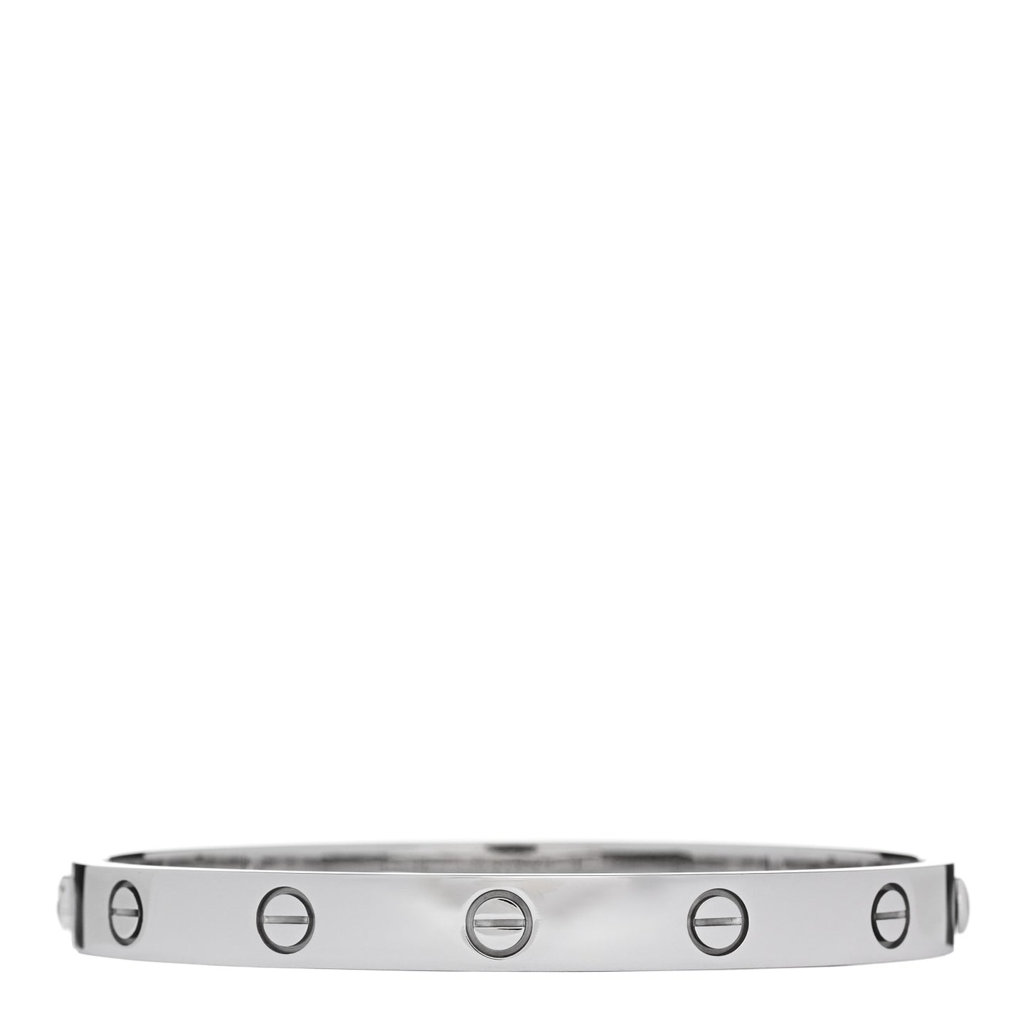 18K White Gold LOVE Bracelet 17