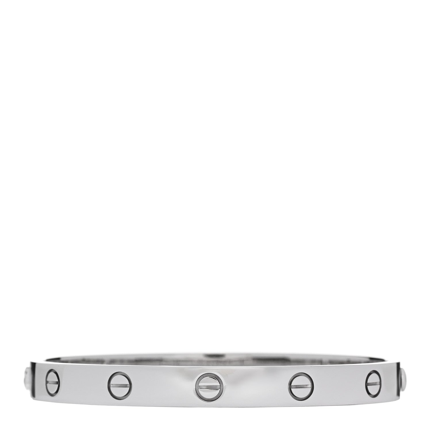 Cartier 18K White Gold LOVE Bracelet 17 2 of 8