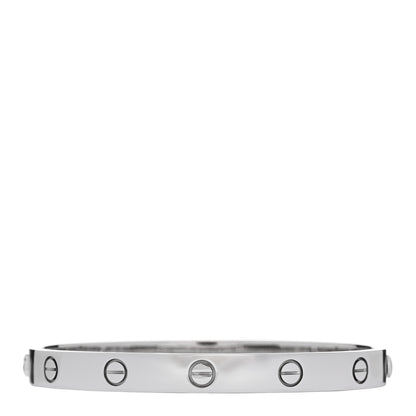 Cartier 18K White Gold LOVE Bracelet 17 2 of 8