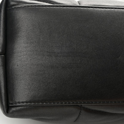 Saint Laurent Lambskin Quilted Small Loulou Puffer Monogram Chain Satchel Black 12 of 14