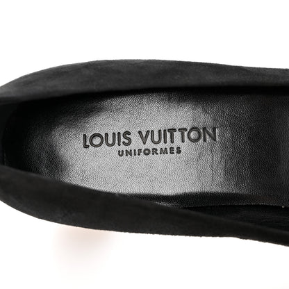Louis Vuitton Suede Uniformes Pump 37 Black 8 of 9