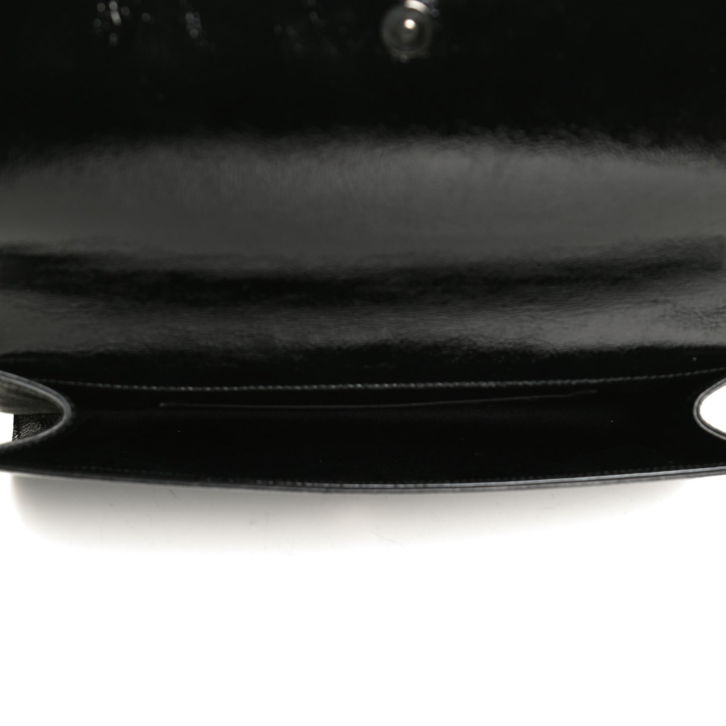 Textured Patent Monogram Small Belle De Jour Clutch Black