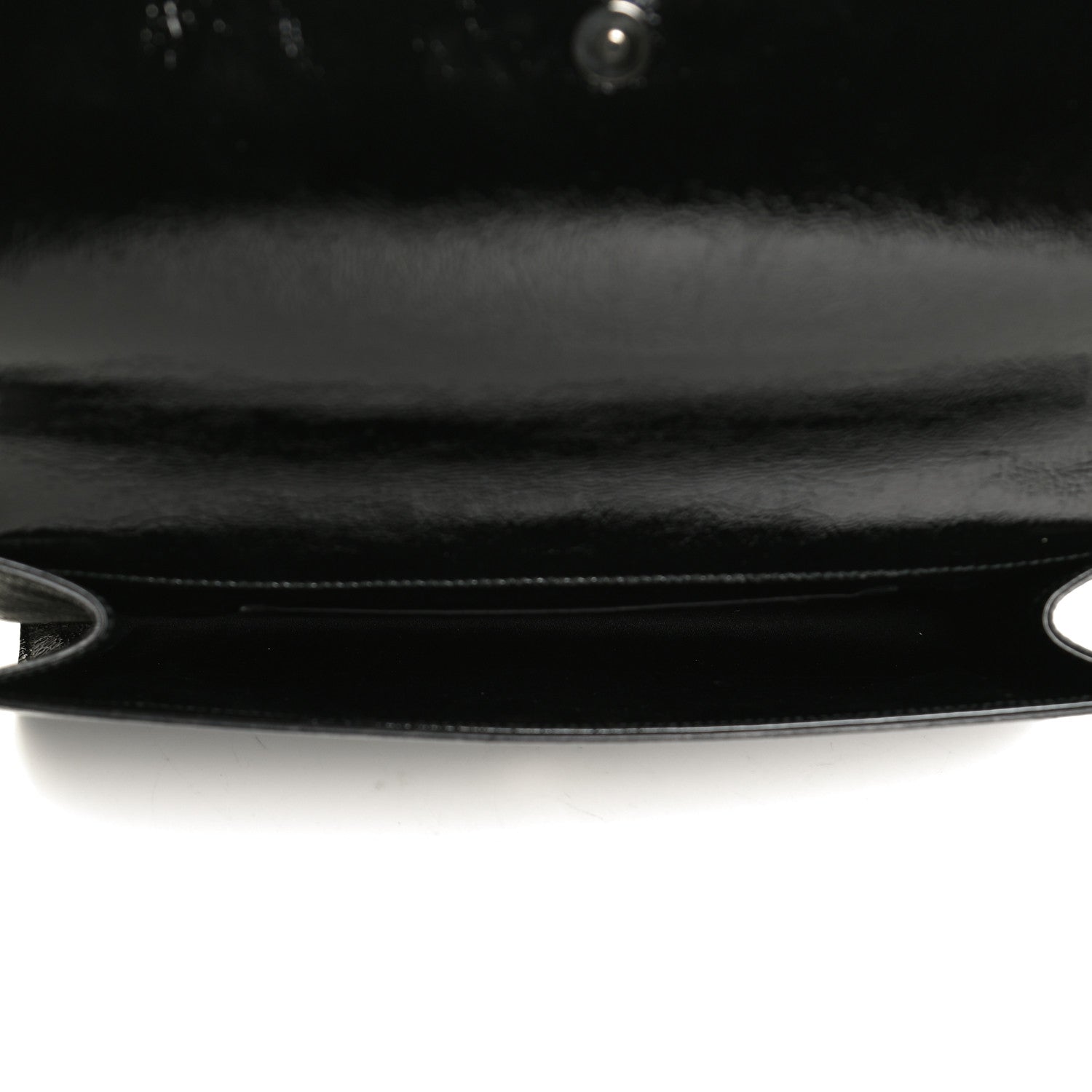 Saint Laurent Textured Patent Monogram Small Belle De Jour Clutch Black 5 of 10