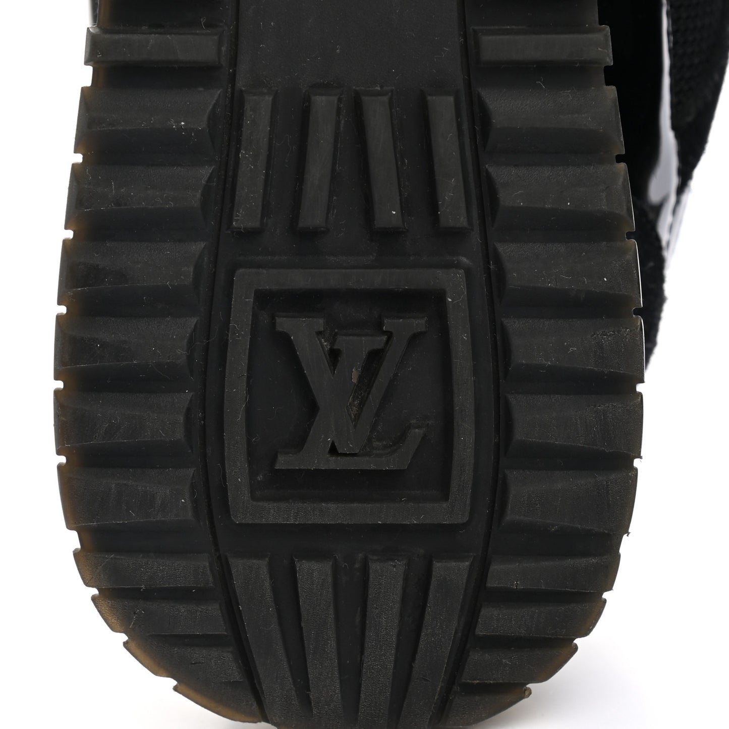 Suede Monogram Run Away Sneakers 36 Black