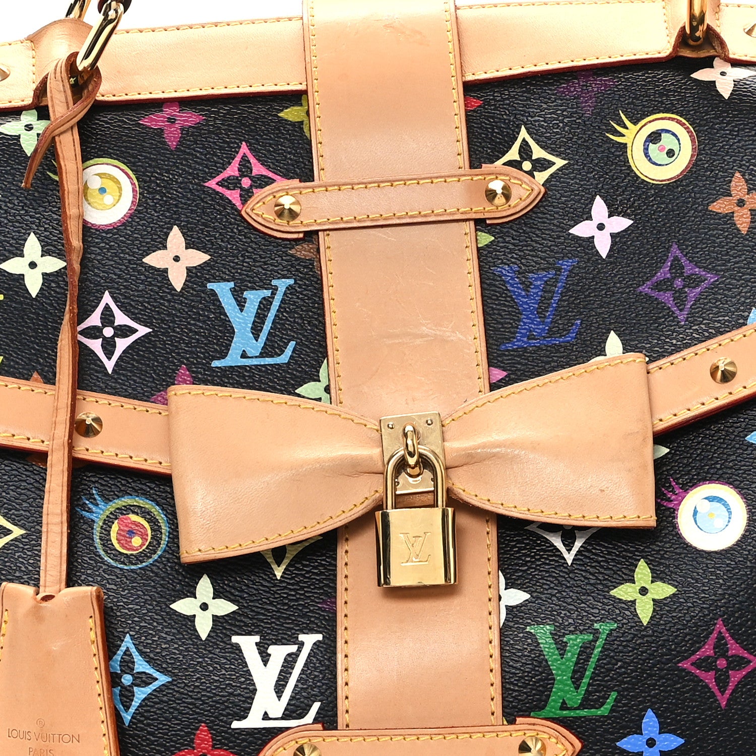 Louis Vuitton Monogram Multicolor Murakami Eye Love You Black 7 of 10