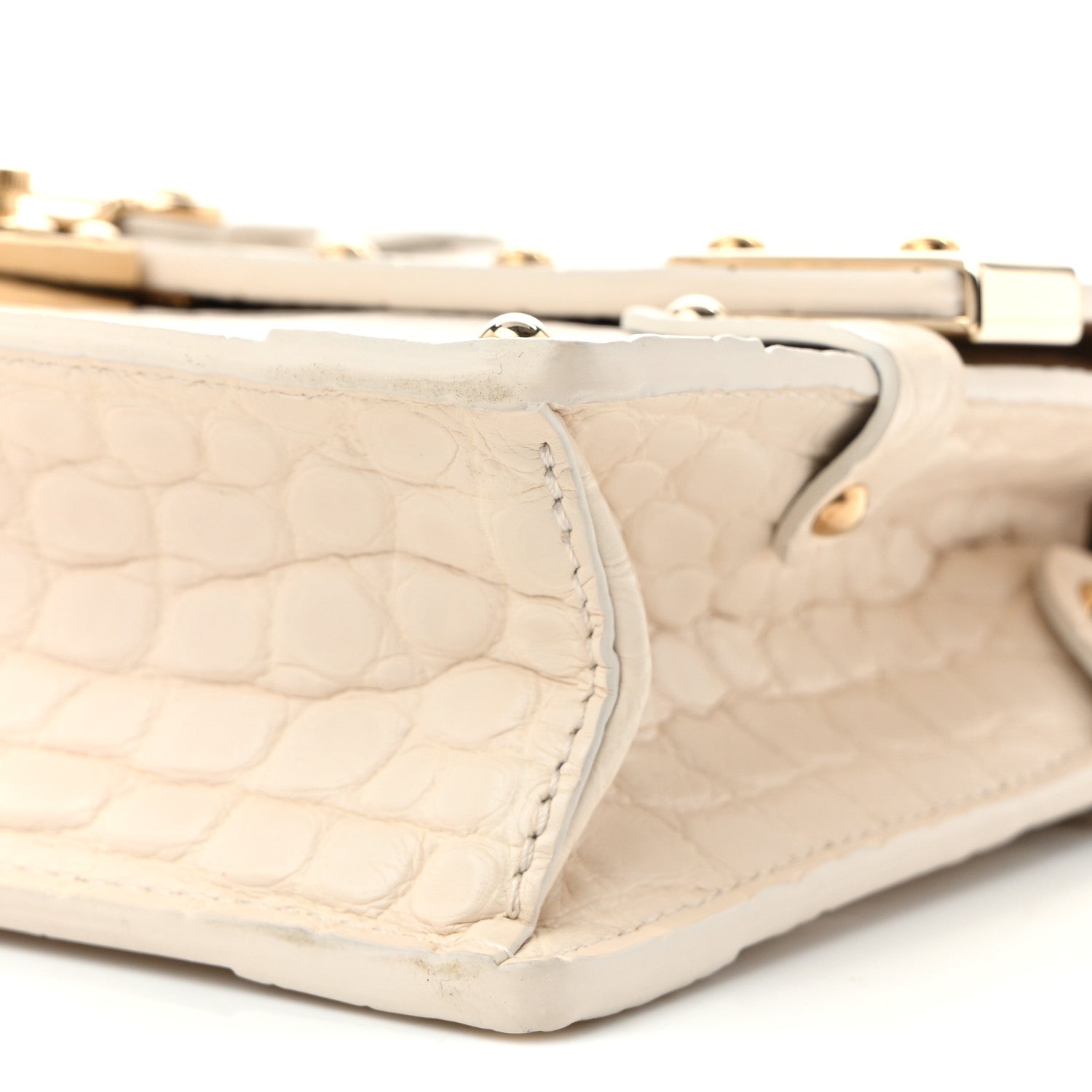 Louis Vuitton Alligator Trunk Chain Wallet Latte 9 of 9