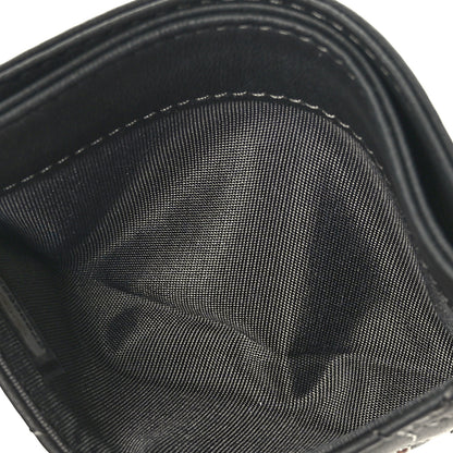 Chanel Lambskin Crystal Camellia Embossed Card Holder Black 8 of 9