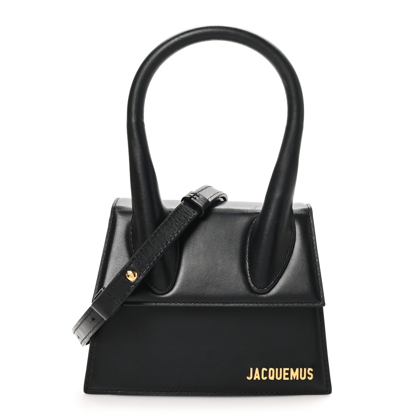 Smooth Calfskin Le Chiquito Moyen Black