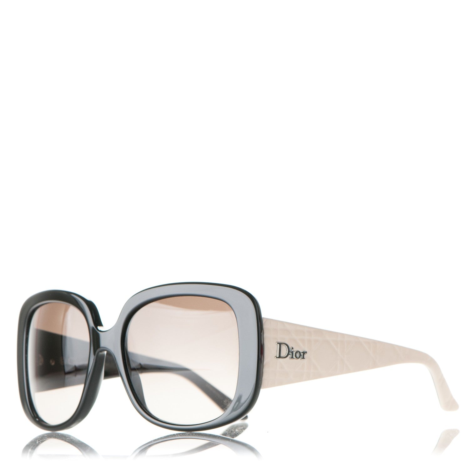 Christian Dior Cannage Dior Lady Lady 1 Sunglasses Black Ivory 1 of 7