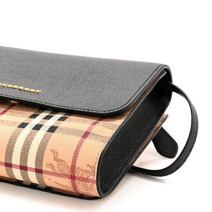 Burberry Haymarket Check Small Loxley Crossbody Black 9 of 9