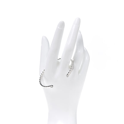 Chanel 18K White Gold Diamond Coco Crush Cuff Bracelet L 2 of 7
