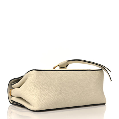 Valentino Garavani Pebbled Calfskin Mini VRing Shoulder Bag Light Ivory 3 of 5