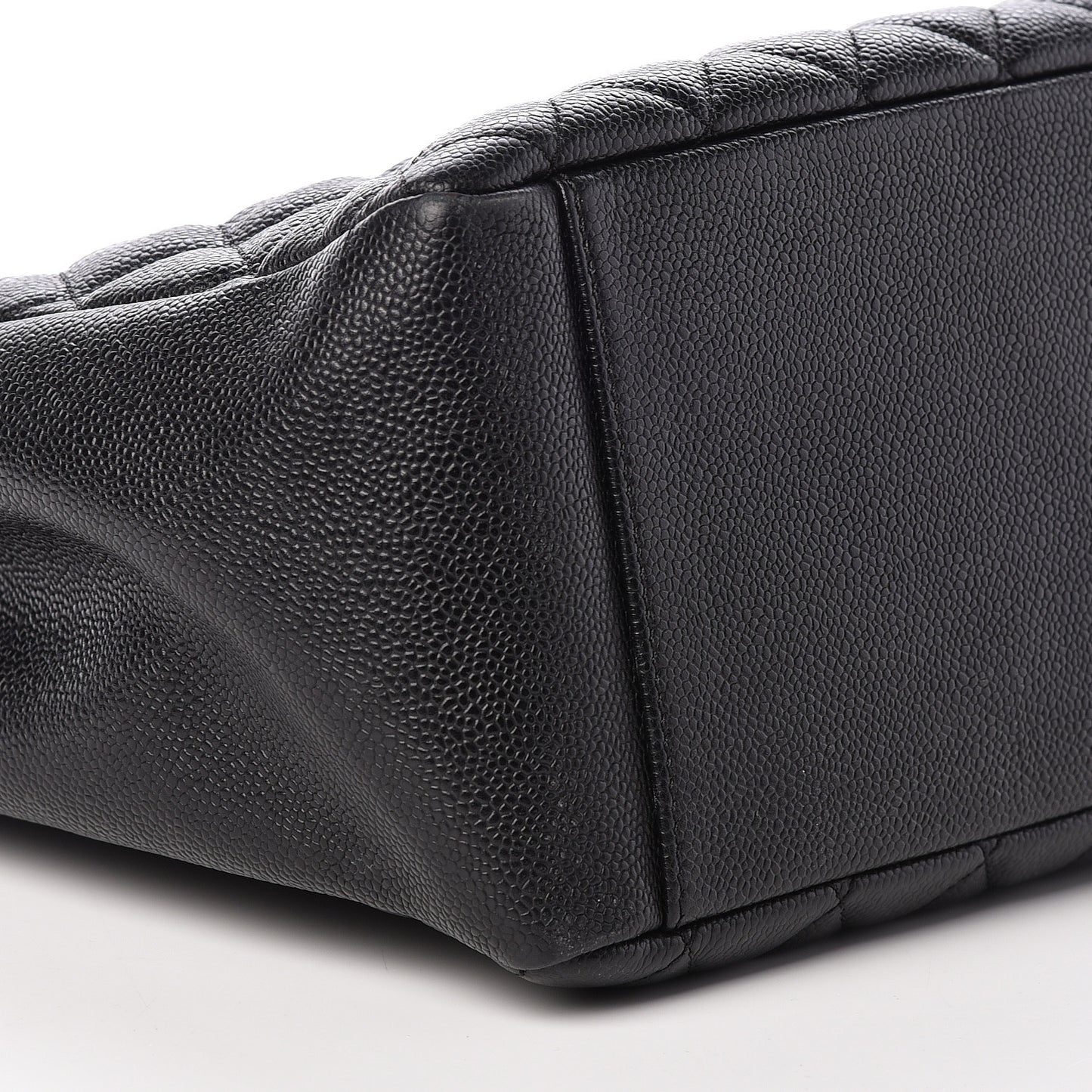 Caviar Quilted Grand Shopping Tote GST Black