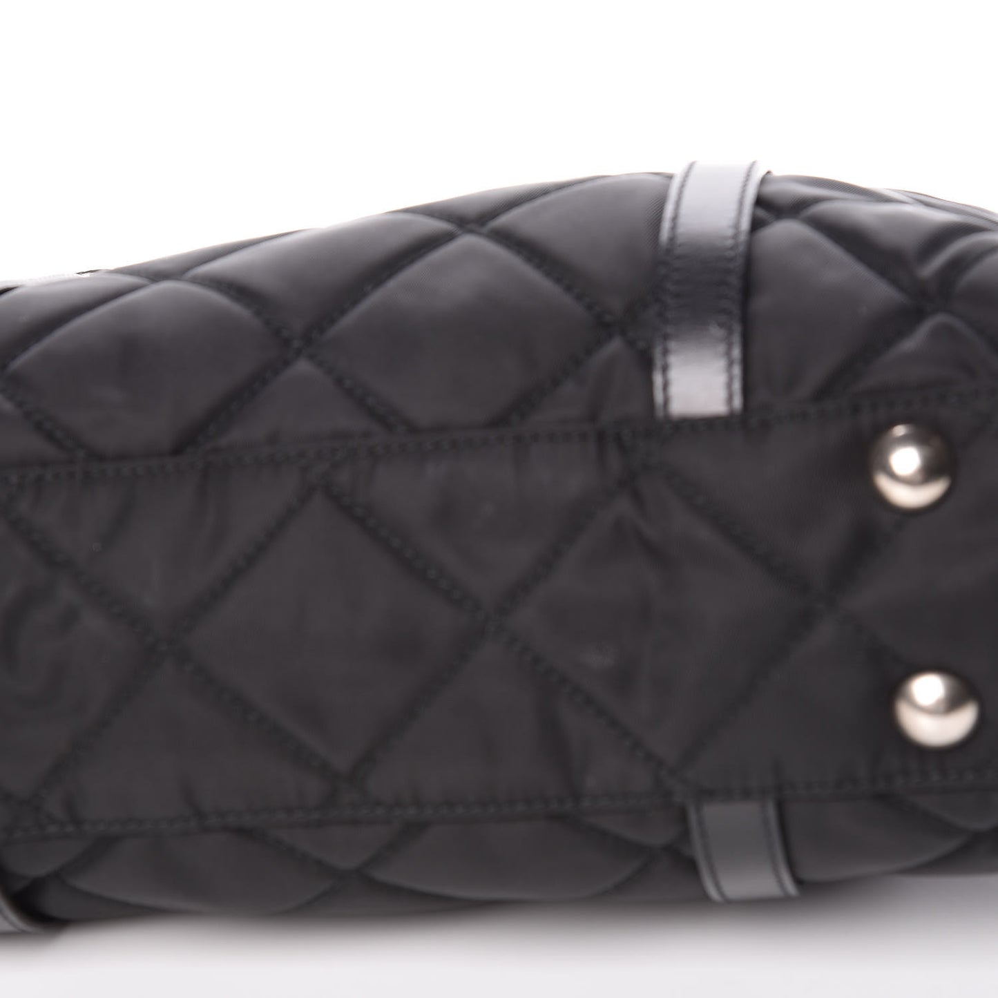 Tessuto Nylon Quilted Small Tote Black