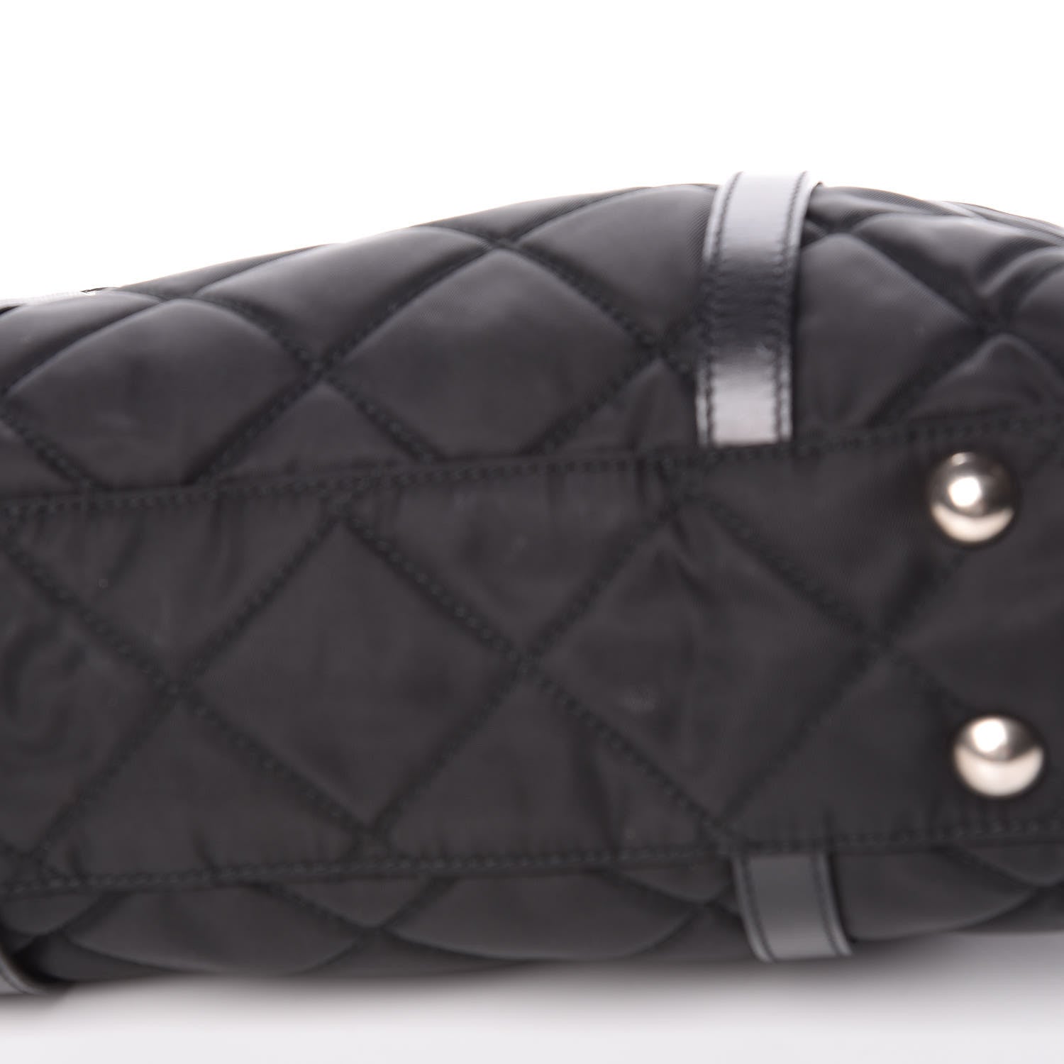 Prada Tessuto Nylon Quilted Small Tote Black 9 of 12