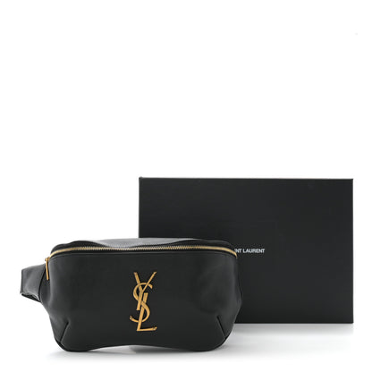 Saint Laurent Grain De Poudre Monogram Belt Bag Black 11 of 11