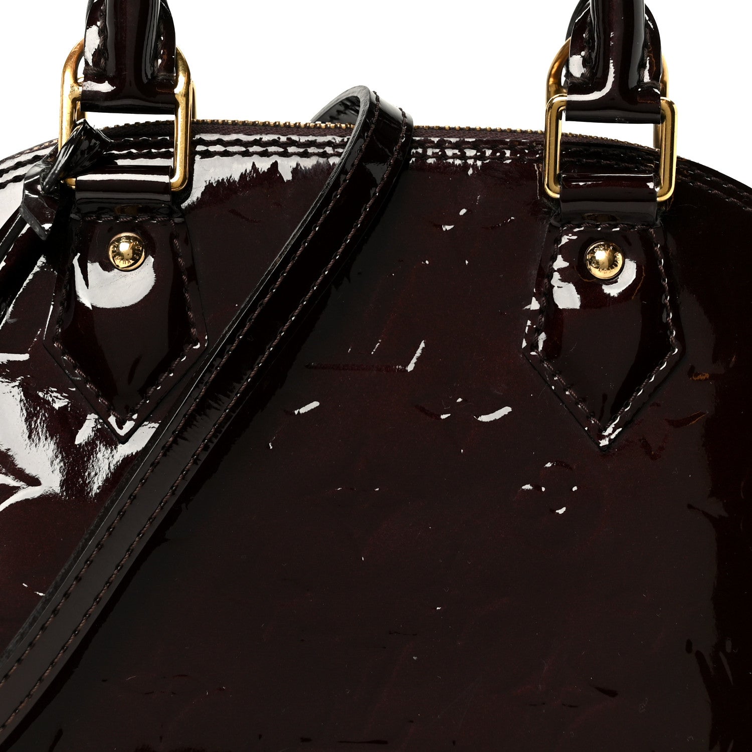 Louis Vuitton Vernis Alma BB Amarante 8 of 10