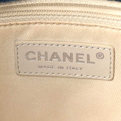 Chanel Calfskin Quilted In The Business North South Tote  Blue 6 of 10