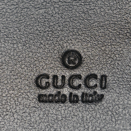Gucci Piuma Calfskin Jumbo GG Embossed Wallet Dark Grey Black 6 of 7