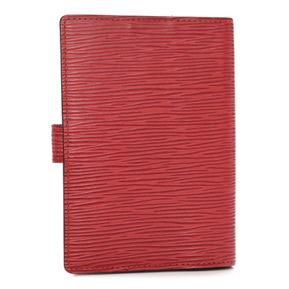 Louis Vuitton Epi Small Ring Agenda Cover Castillan Red 3 of 12