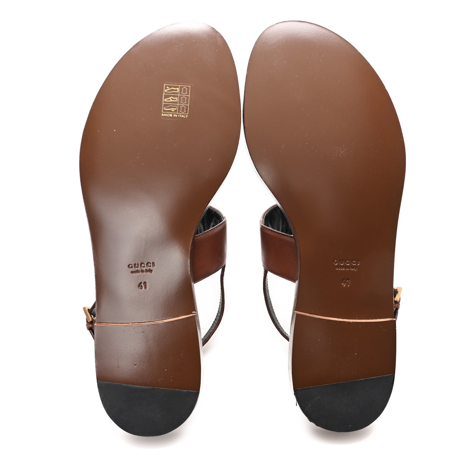 Gucci Jakarta Lifford Calfskin Web Interlocking G Thong Sandals 41 Ebony 6 of 9