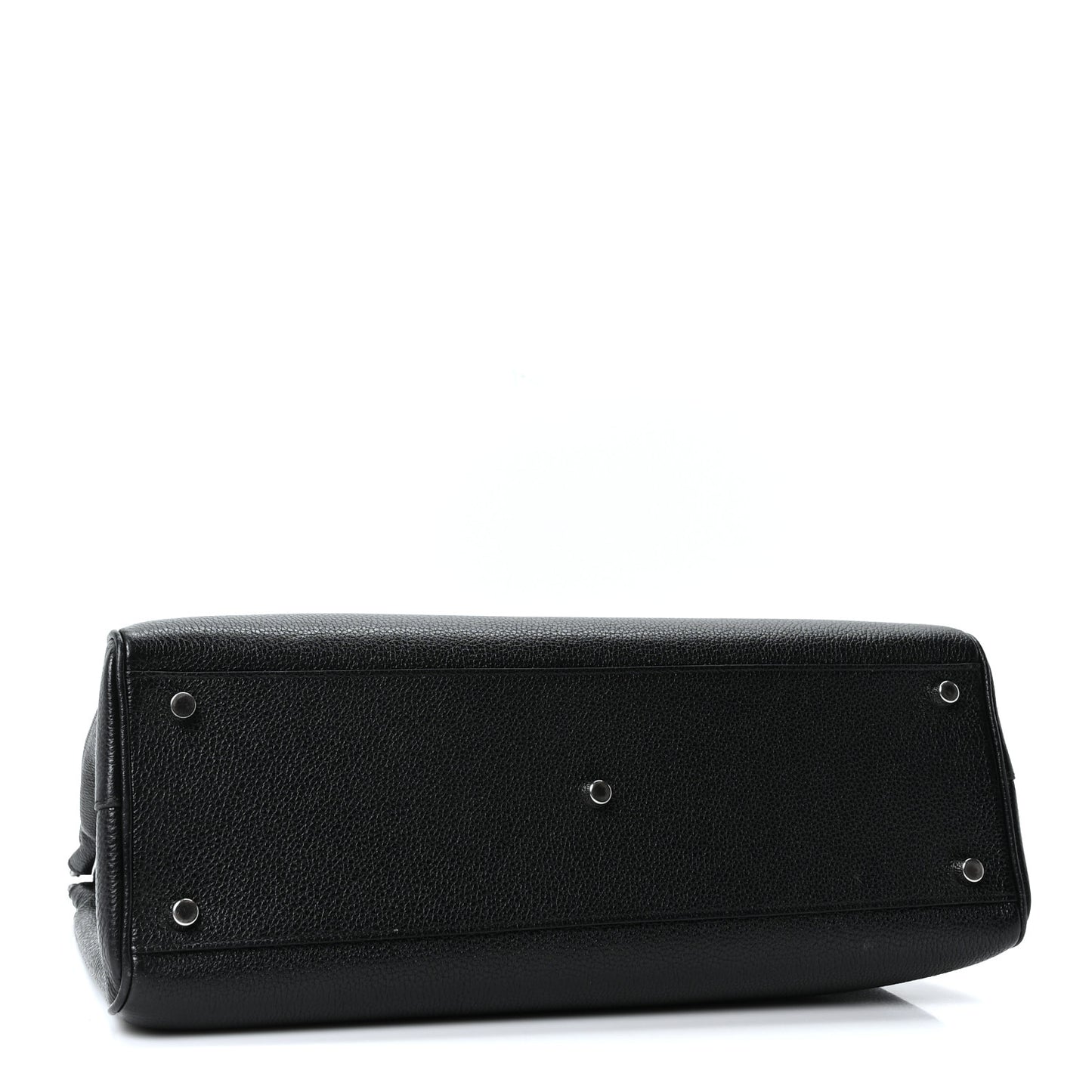 Smooth Calfskin Medium Zumi Top Handle Bag Black