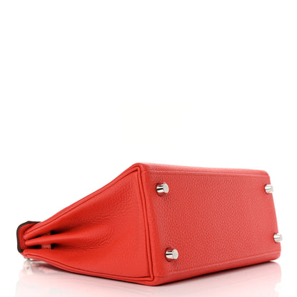 Hermes Togo Lizard Kelly Retourne Touch 25 Capucine 4 of 11