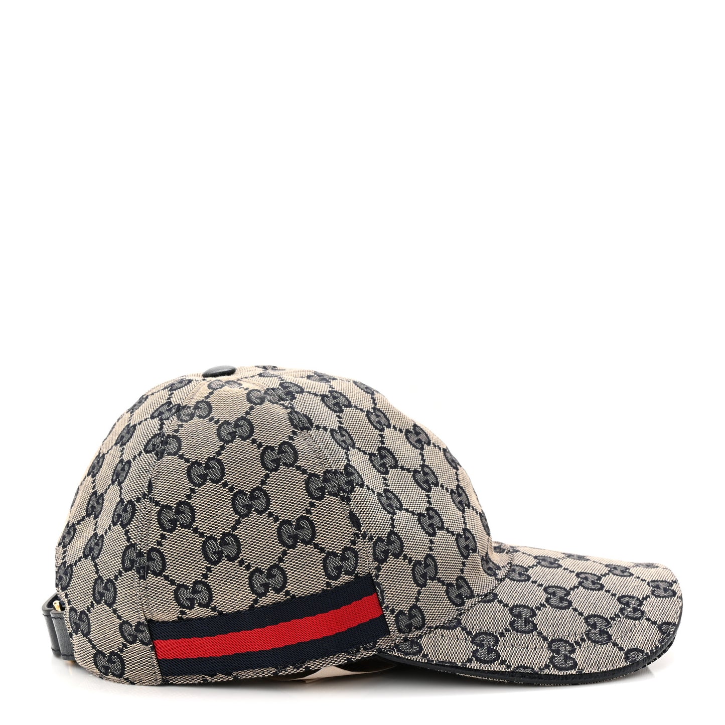 Monogram Web Baseball Hat S Beige Blue