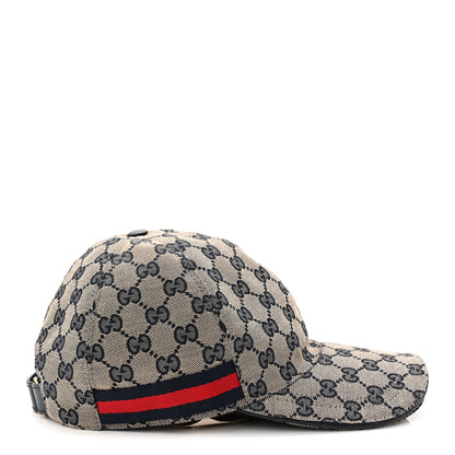 Gucci Monogram Web Baseball Hat S Beige Blue 5 of 9