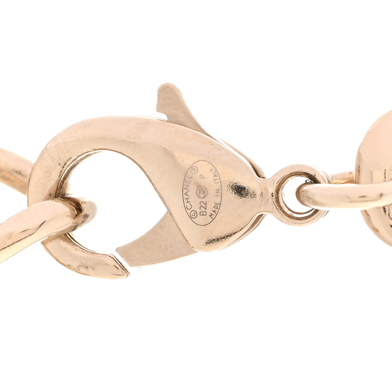 Chanel Metal Lambskin CC Choker Necklace Black Gold 5 of 5