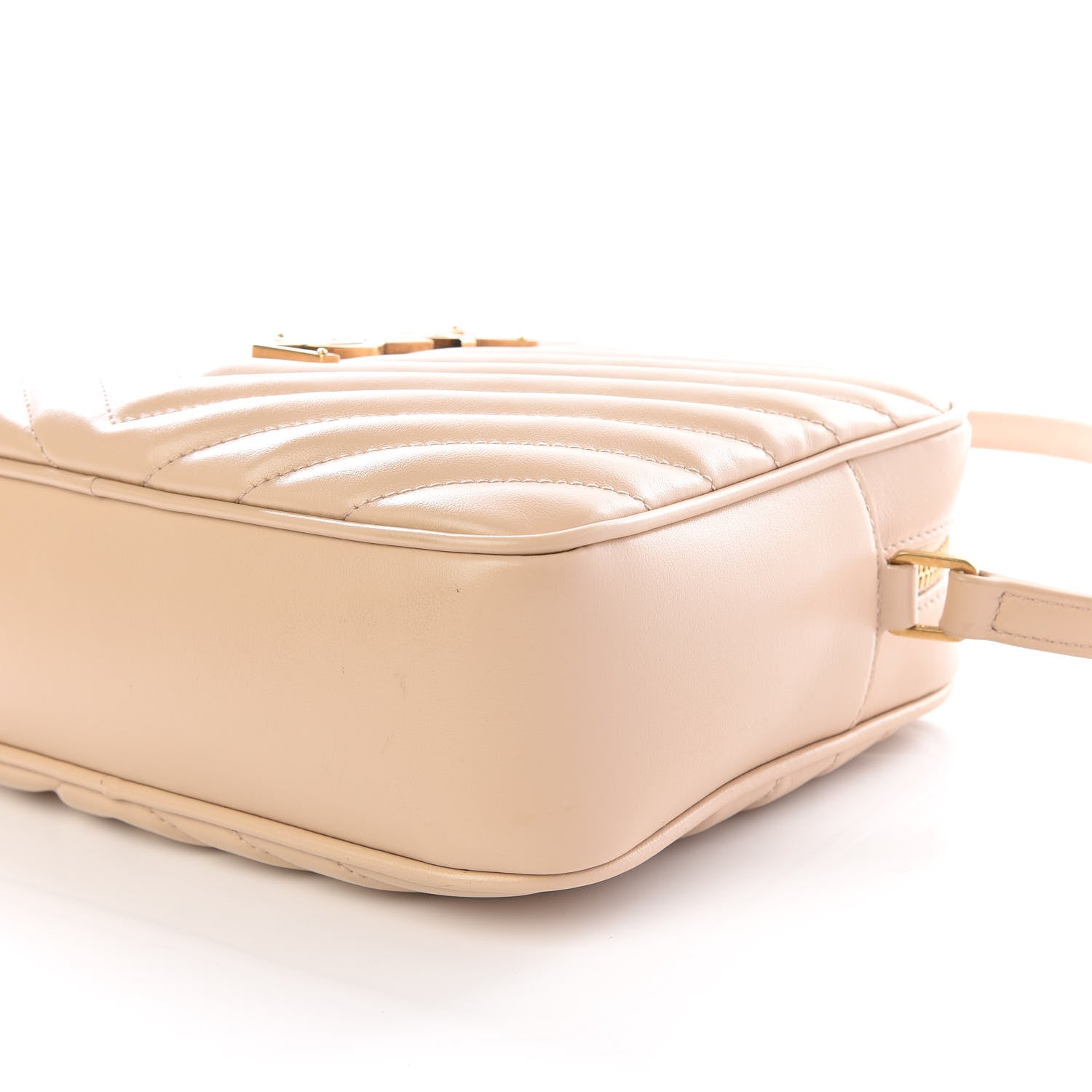Saint Laurent Calfskin Matelasse Monogram Lou Camera Bag Nude Powder 6 of 8