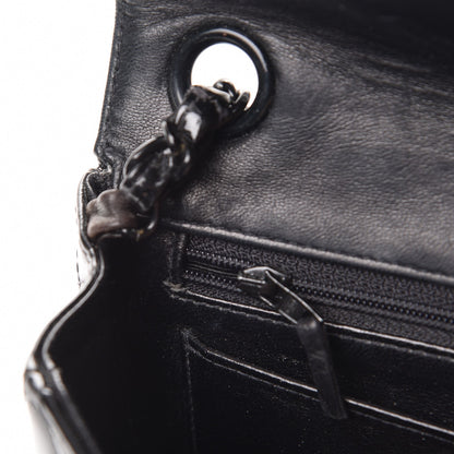Chanel Patent Calfskin Quilted Mini Square Flap So Black 5 of 9