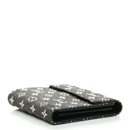 Louis Vuitton Mini Monogram Compact Wallet Blue 4 of 7