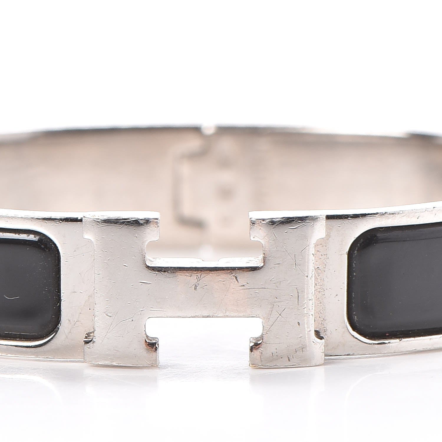 Hermes Enamel Narrow Clic Clac H Bracelet PM Black 4 of 5