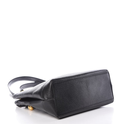 Chanel Caviar CC Shopper Tote Black 4 of 9