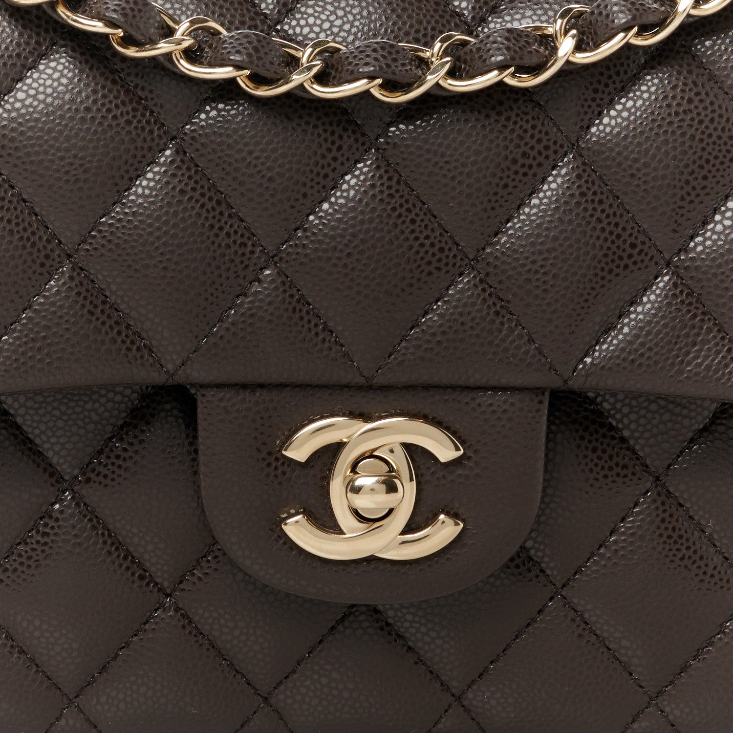 Chanel Caviar Quilted Small Double Flap Dark Brown 9 of 12