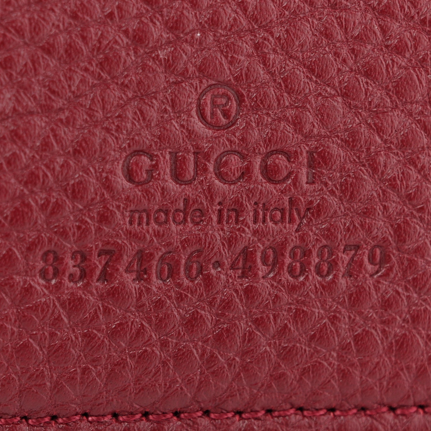 Gucci Grained Calfskin Softbit Maxi Shoulder Bag Rosso Ancora 8 of 15