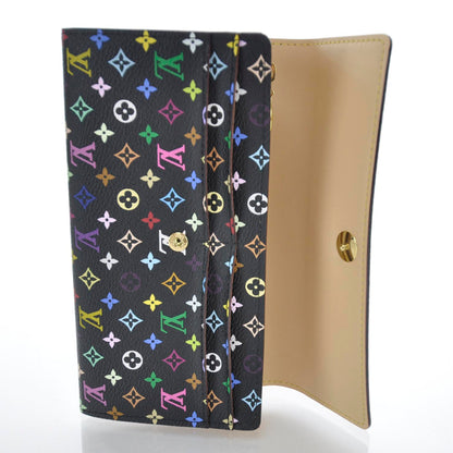 Louis Vuitton Monogram Multicolor Sarah Wallet Black 8 of 8