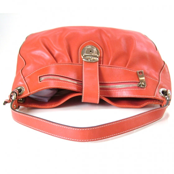 Marc Jacobs Leather Gathered Coral 4 of 11