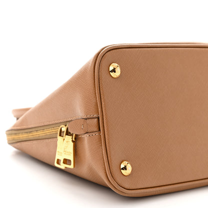 Prada Saffiano Lux Medium Promenade Tote Caramel 9 of 14